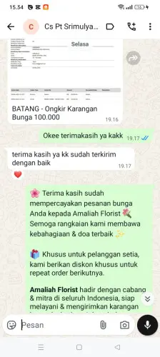 Testimonial Papan Bunga kawasan industri batang